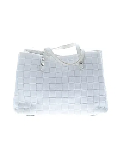 Pre-owned 120% Lino Shoulder Bag In White
