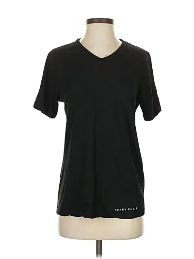 Pre-owned Perry Ellis Portfolio Short Sleeve T-shirt In Black