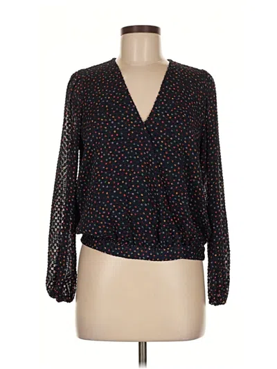 Pre-owned Madewell Long Sleeve Blouse In Black
