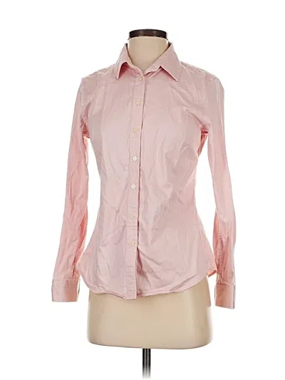 Pre-owned Banana Republic Factory Store Long Sleeve Button Down Shirt In Pink