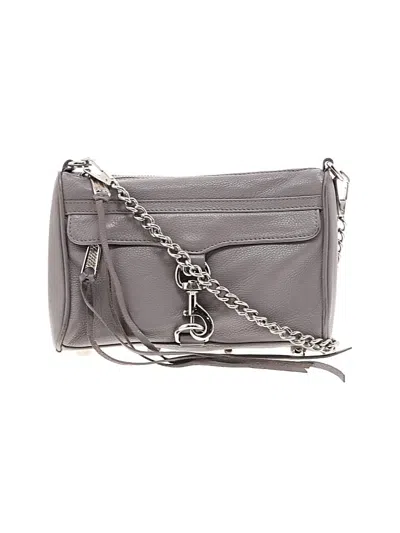 Pre-owned Rebecca Minkoff Leather Crossbody Bag In Gray