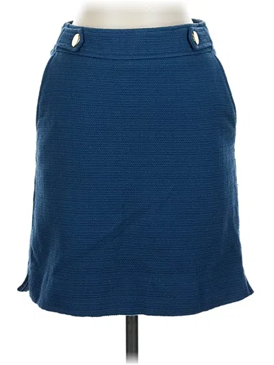 Pre-owned Ann Taylor Casual Skirt In Blue