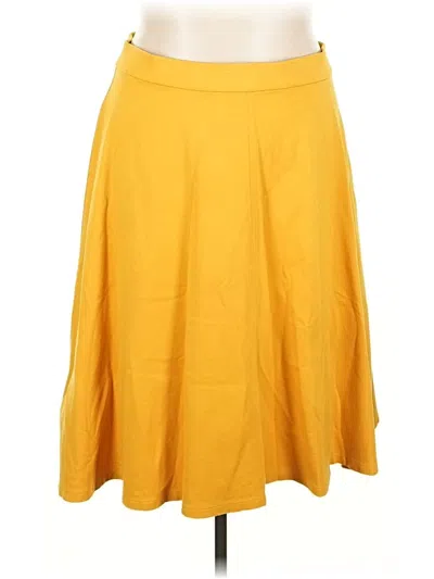 Pre-owned Lane Bryant Casual Skirt In Yellow