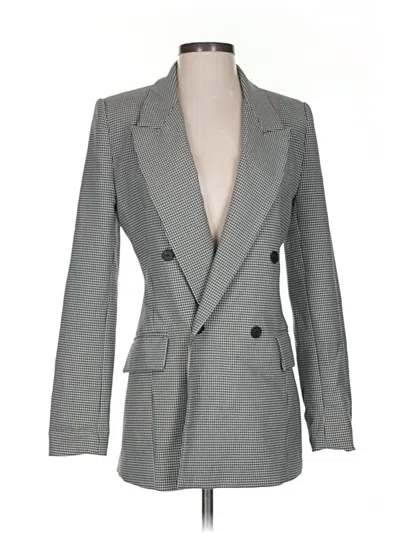 Pre-owned Zara Blazer Jacket In Gray
