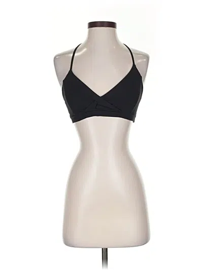 Pre-owned Lululemon Athletica Tank Top Black Halter Neckline Tops