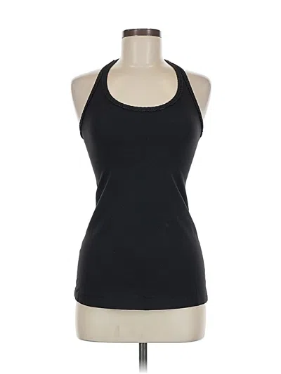 Pre-owned Lululemon Athletica Tank Top Black Halter Neckline Tops