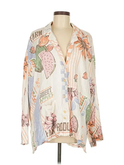 Pre-owned Bdg 3/4 Sleeve Blouse In White