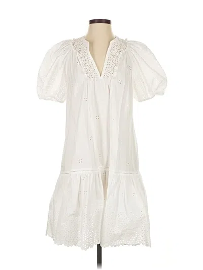 Pre-owned Ulla Johnson Casual Dress In White