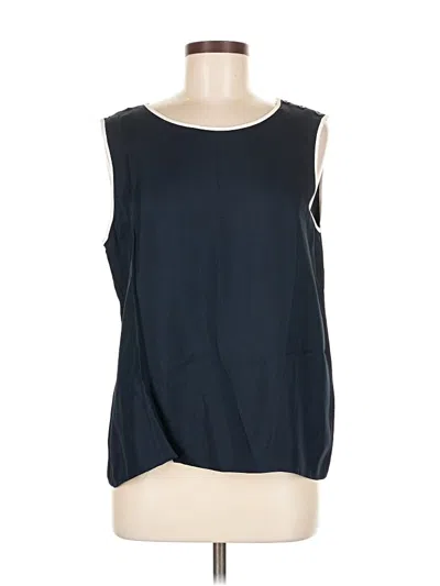 Banana Republic Sleeveless Blouse In Blue