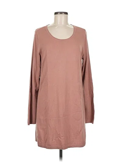Pre-owned Jjill Casual Dress In Brown