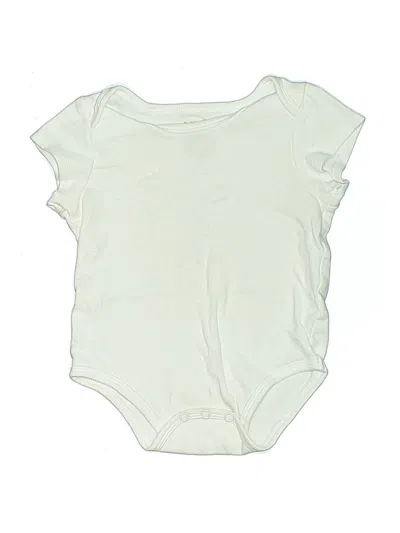 Pre-owned First Impressions Kids' Short Sleeve Onesie In White