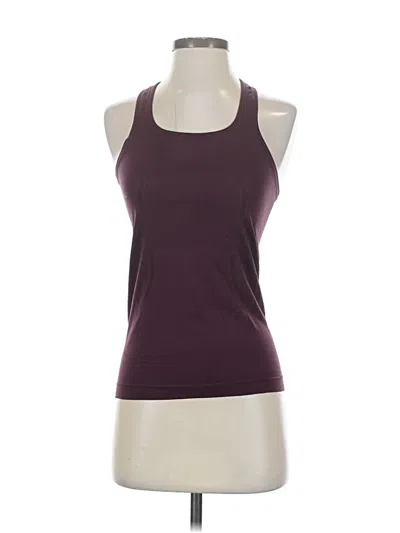 Pre-owned Lululemon Athletica Tank Top Purple Halter Neckline Tops