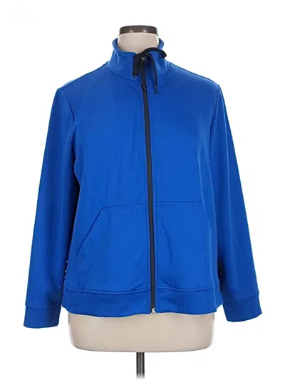 Pre-owned Chico's Track Jacket In Blue