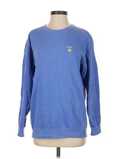 Pre-owned Comfort Colors Sweatshirt In Blue