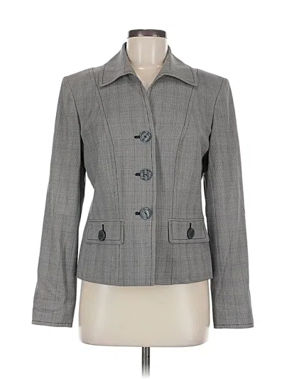 Pre-owned Jones New York Blazer Jacket In Gray
