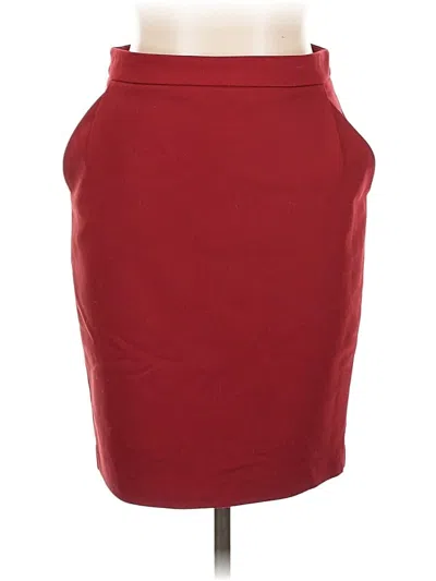 Pre-owned Express Formal Skirt In Burgundy