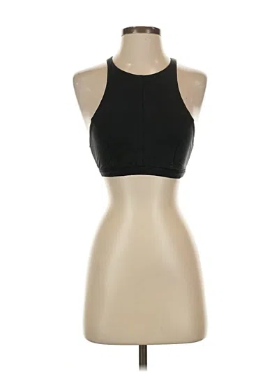 Pre-owned Lululemon Athletica Tank Top Black Halter Neckline Tops