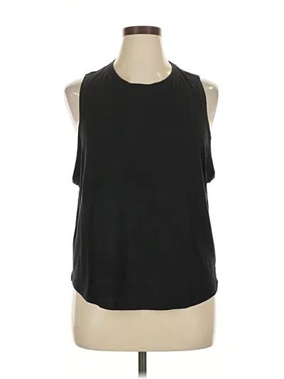 Pre-owned Athleta Sleeveless T-shirt In Black