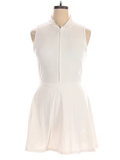 Pre-owned Travis Mathew Casual Dress In White