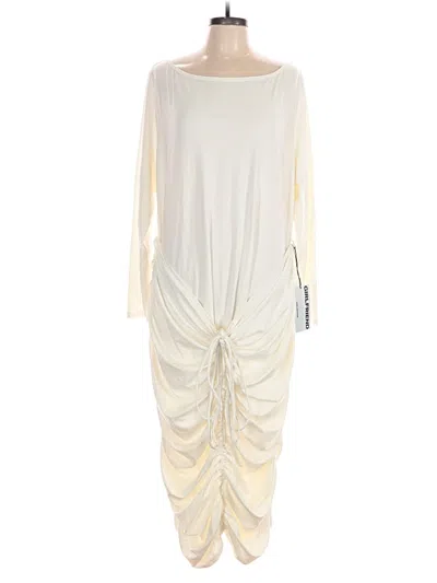 Pre-owned Girlfriend Collective Casual Dress In White