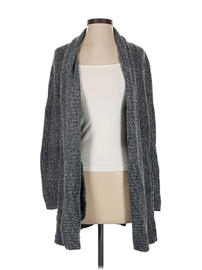 Pre-owned Barefoot Dreams Cardigan Sweater In Gray