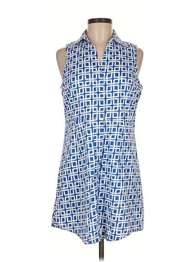 Pre-owned Julie Brown Casual Dress In Blue