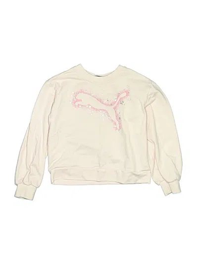 Pre-owned Puma Kids' Sweatshirt In White