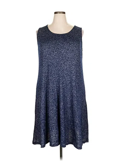 Pre-owned Lane Bryant Casual Dress In Blue
