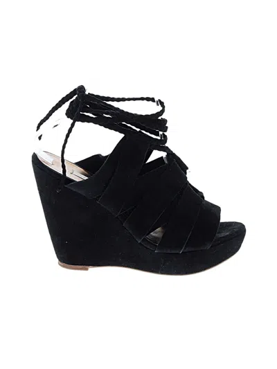 Pre-owned Cynthia Vincent Wedges In Black