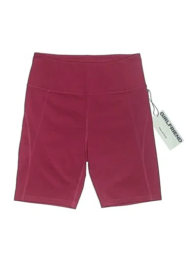 Girlfriend Collective Athletic Shorts In Burgundy