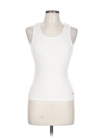 Pre-owned Hanes Sleeveless T-shirt In White
