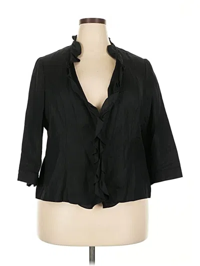 Pre-owned Lane Bryant 3/4 Sleeve Blouse In Black