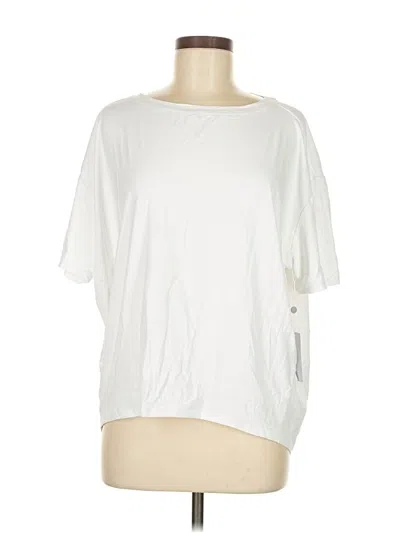 Pre-owned Zella Short Sleeve T-shirt In White