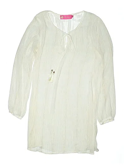 Pre-owned Macbeth Collection By Margaret Josephs Swimsuit Cover Up In White