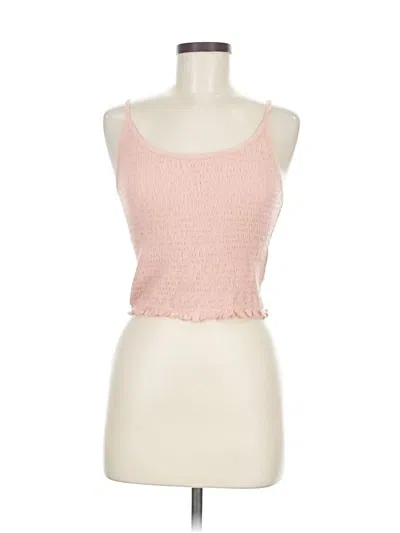 Pre-owned Hollister Tank Top Pink Strapless Neckline Tops