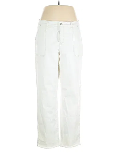 Pre-owned Logo By Lori Goldstein Jeans In White