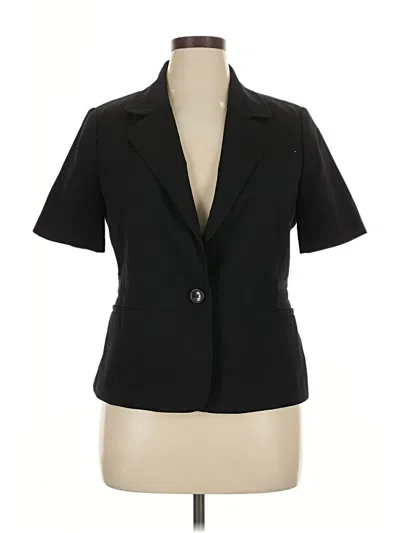 Pre-owned Rafaella Blazer Jacket In Black