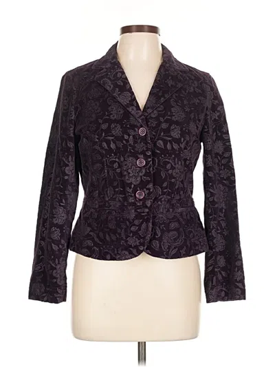 Pre-owned Talbots Blazer Jacket In Purple
