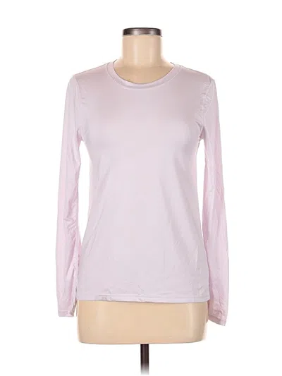 Pre-owned Fabletics Long Sleeve T-shirt In Pink