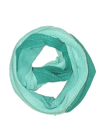 Pre-owned Isaac Mizrahi Live Scarf In Blue