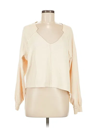 Pre-owned Pilcro Cardigan Sweater In White