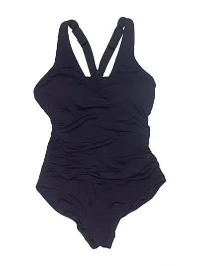Pre-owned Lands' End One Piece Swimsuit In Blue