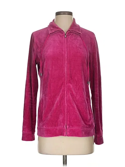 Pre-owned Talbots Zip Up Hoodie In Pink
