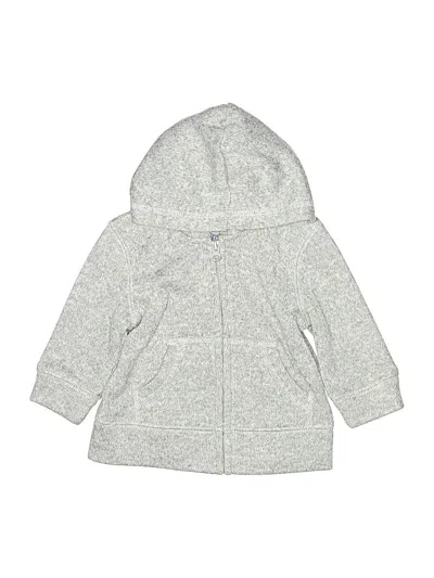 Pre-owned Jumping Beans Babies' Zip Up Hoodie In Silver