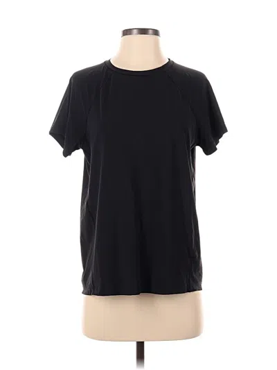 Pre-owned Athleta Short Sleeve T-shirt In Black