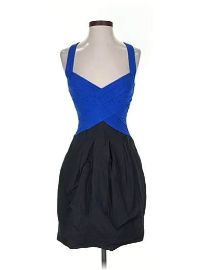 Pre-owned Bcbgmaxazria Cocktail Dress In Blue