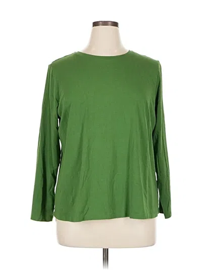 Pre-owned D&co. 3/4 Sleeve T-shirt In Green
