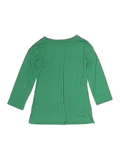Pre-owned Primary Clothing Kids' 3/4 Sleeve T-shirt In Green