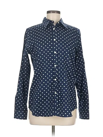 Pre-owned Chaps Long Sleeve Polo Shirt In Blue