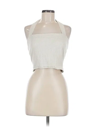 Pre-owned Abercrombie & Fitch Sleeveless Blouse In White